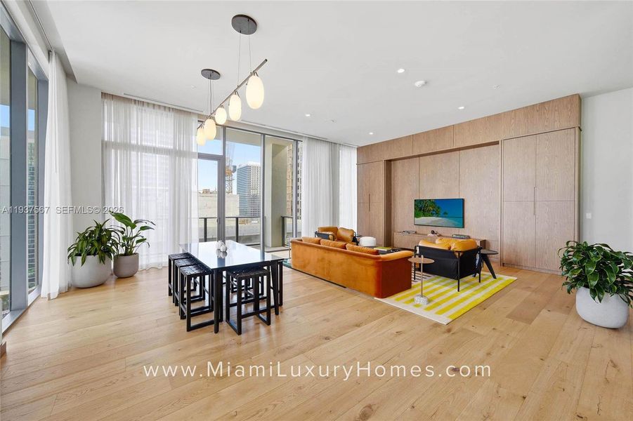 Furnished interior view inside a new home in , Miami (Image 29).