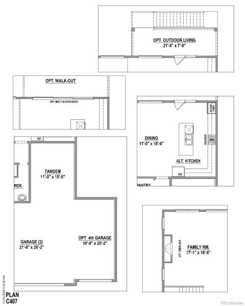 2D floor plan layout of this home in , Colorado Springs, CO (Image 4).