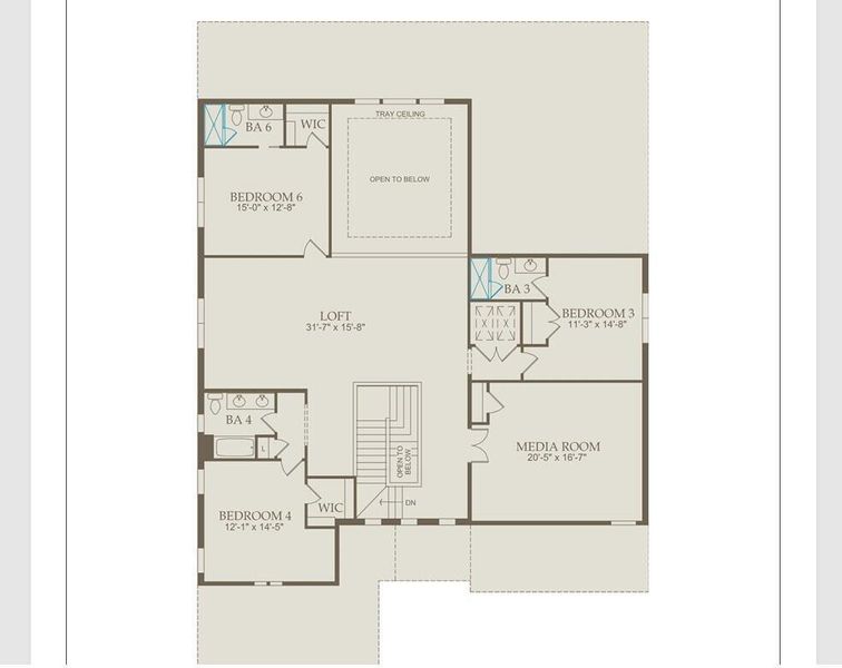 2D floor plan layout of this home in Marigold, Davie, FL (Image 4).