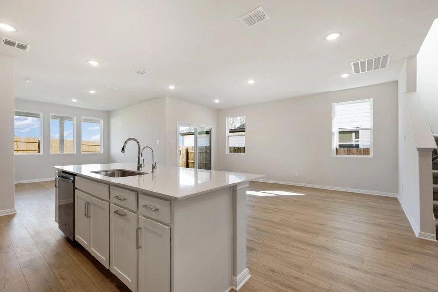 Furnished interior view inside a new home in Patterson Ranch, Georgetown (Image 8).