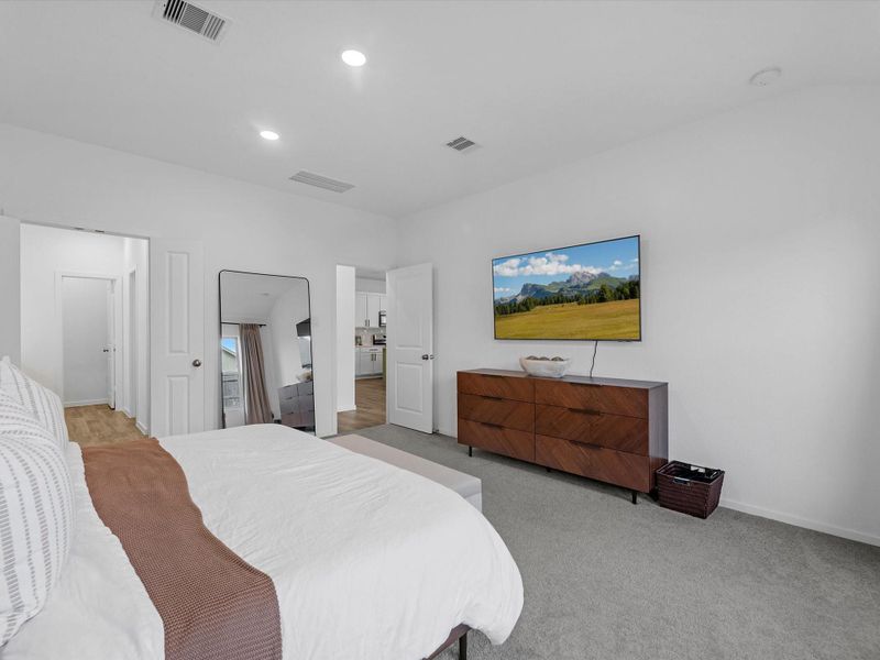 Furnished interior view inside a new home in Samara, League City (Image 18).