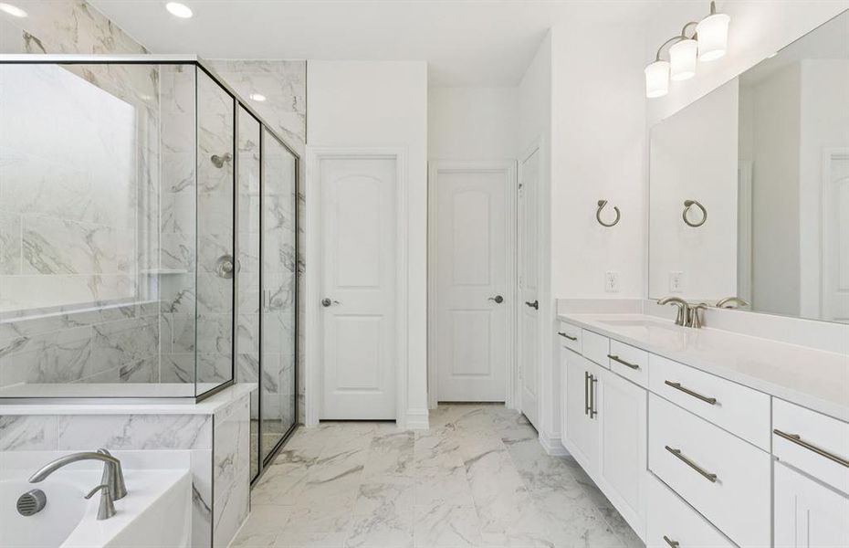 Owner's bath with double vanity Owner's bath with double vanity