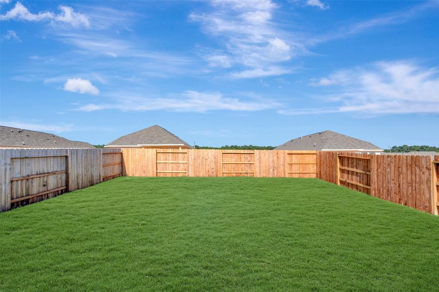 Exterior details and patio area of a home in Lone Star Landing, Montgomery (Image 21). Exterior details and patio area of a home in Lone Star Landing, Montgomery (Image 21).