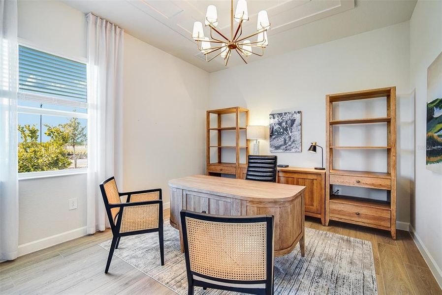 Furnished interior view inside a new home in Calusa Country Club, Lakewood Ranch (Image 17).