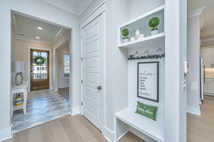 Furnished interior view inside a new home in Overlook at Copahee Sound, Awendaw (Image 43).