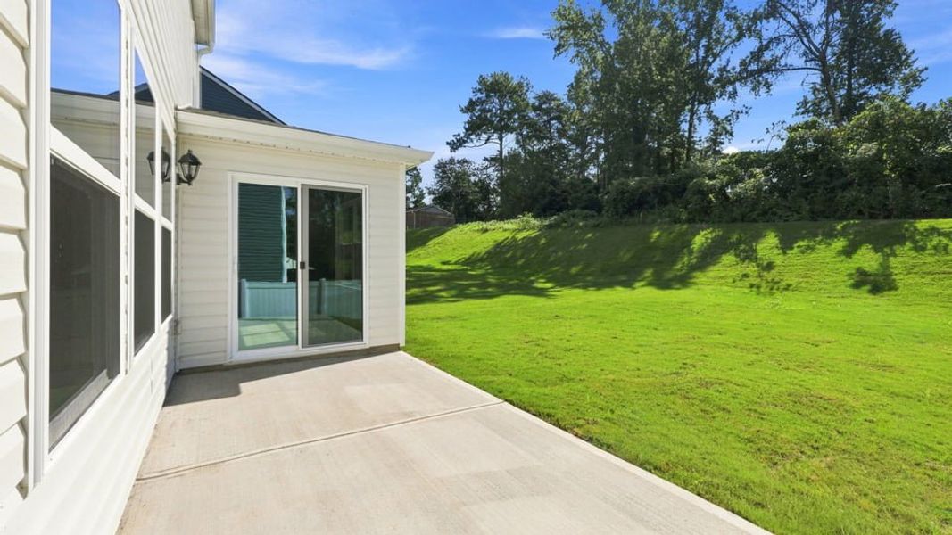 Exterior details and patio area of a home in Harrier Point, Woodruff (Image 3).