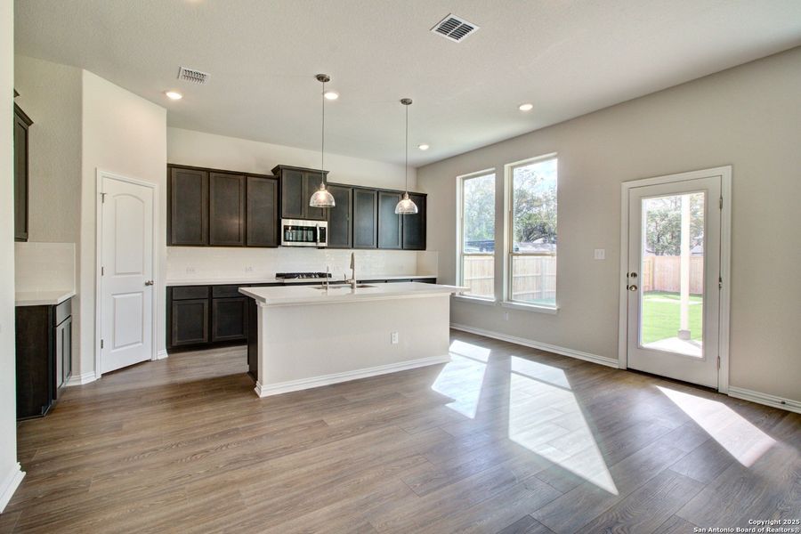 Furnished interior view inside a new home in Clear Creek, New Braunfels (Image 8). Furnished interior view inside a new home in Clear Creek, New Braunfels (Image 8).