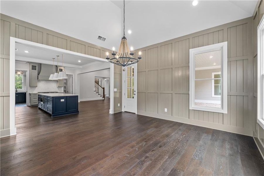 Furnished interior view inside a new home in Crossroads, Alpharetta (Image 5).