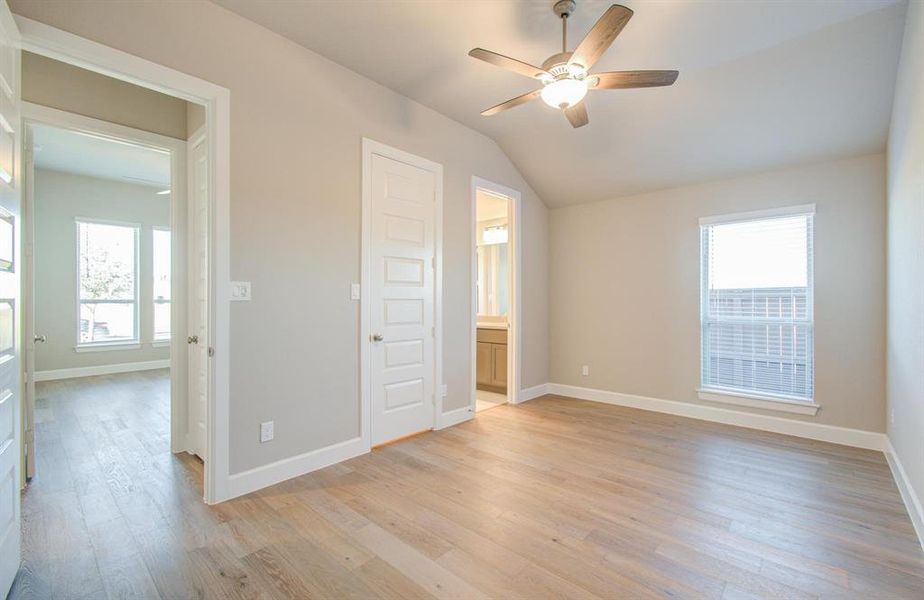 Bedroom 2 with Hollywood bath and walk-in closet