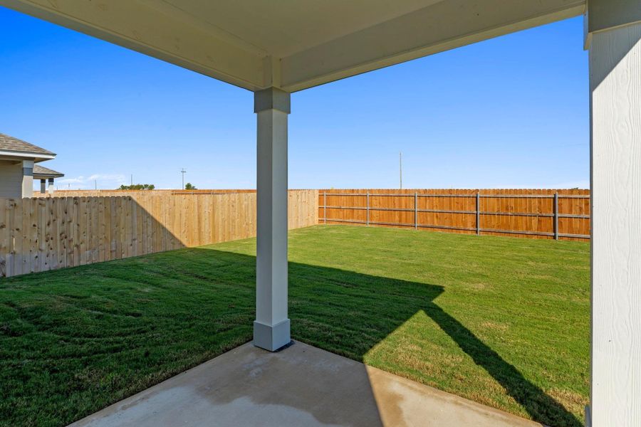 Exterior details and patio area of a home in Salerno - Heritage Collection, Round Rock (Image 19). Exterior details and patio area of a home in Salerno - Heritage Collection, Round Rock (Image 19).
