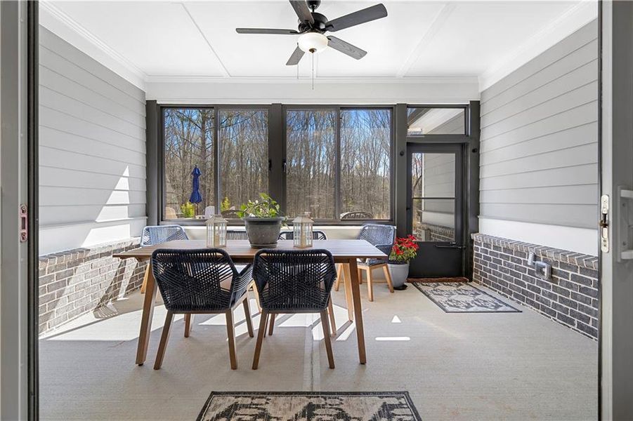Exterior details and patio area of a home in , Monroe (Image 29).