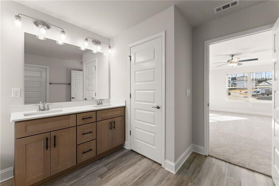 Furnished interior view inside a new home in Magnolia Villas, Cornelia (Image 15).