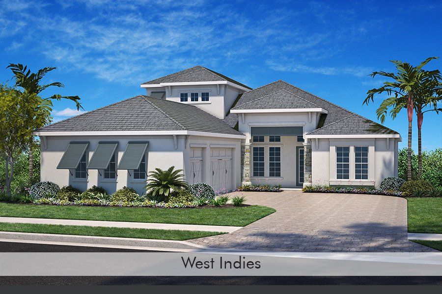 Representative exterior photo of a completed home built from the Tideland by Homes by Towne in Palmera at Wellen Park, Venice, FL (Image 11).