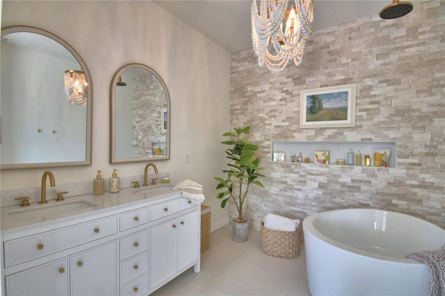 Furnished interior view inside a new home in , Polk City (Image 29).