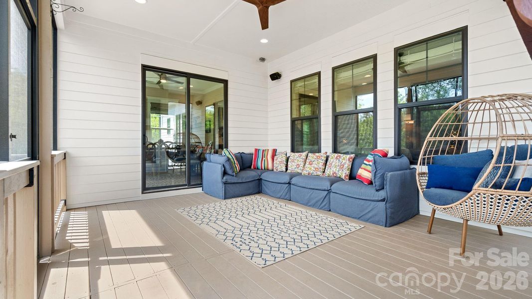 Exterior details and patio area of a home in , York (Image 27).
