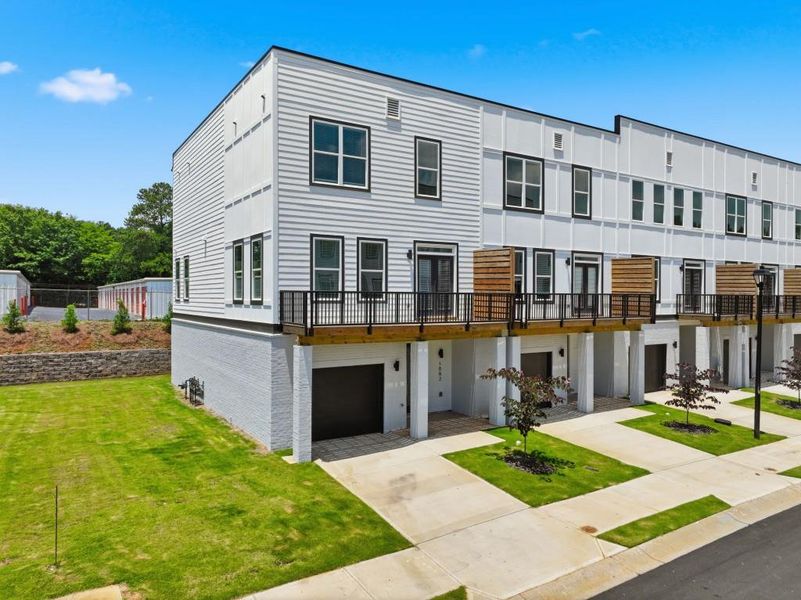 Front exterior of a new home in , Decatur, GA, highlighting curb appeal (Image 2). Front exterior of a new home in , Decatur, GA, highlighting curb appeal (Image 2).