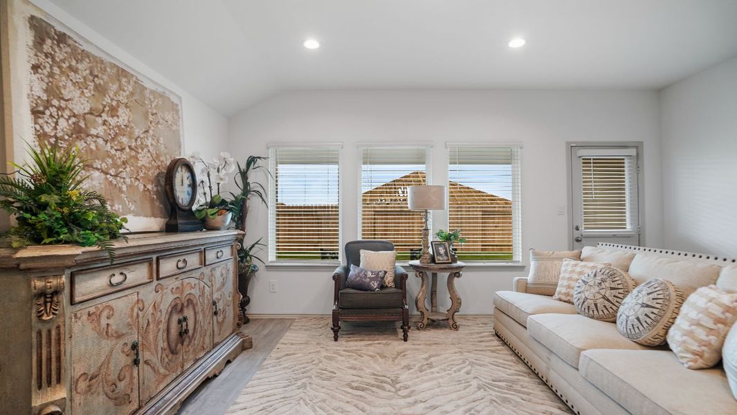 Representative furnished interior of a home built from the EASTON by D.R. Horton in Westward Pointe, Sealy (Image 12).