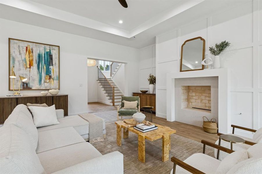 Furnished interior view inside a new home in , Midlothian (Image 5).