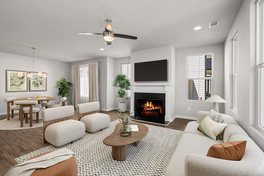 Furnished interior view inside a new home in Harmony, Auburn (Image 8). Furnished interior view inside a new home in Harmony, Auburn (Image 8).