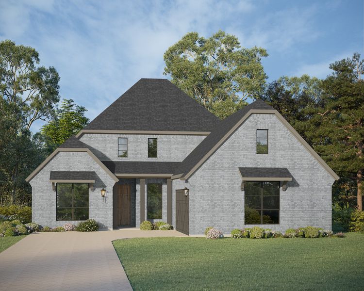 Plan 1642 Elevation B Rendering