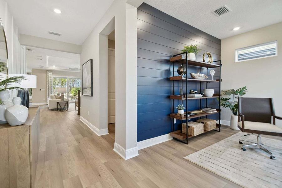 Representative furnished interior of a home built from the Sebastian by William Ryan Homes in The Sanctuary – Royal Collection, Punta Gorda (Image 5).