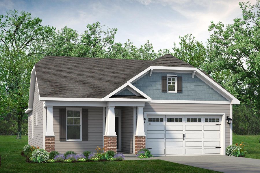 Representative exterior photo of a completed home built from the The Primrose by Chesapeake Homes in Coastal Club of the Carolinas, Calabash, NC (Image 21).