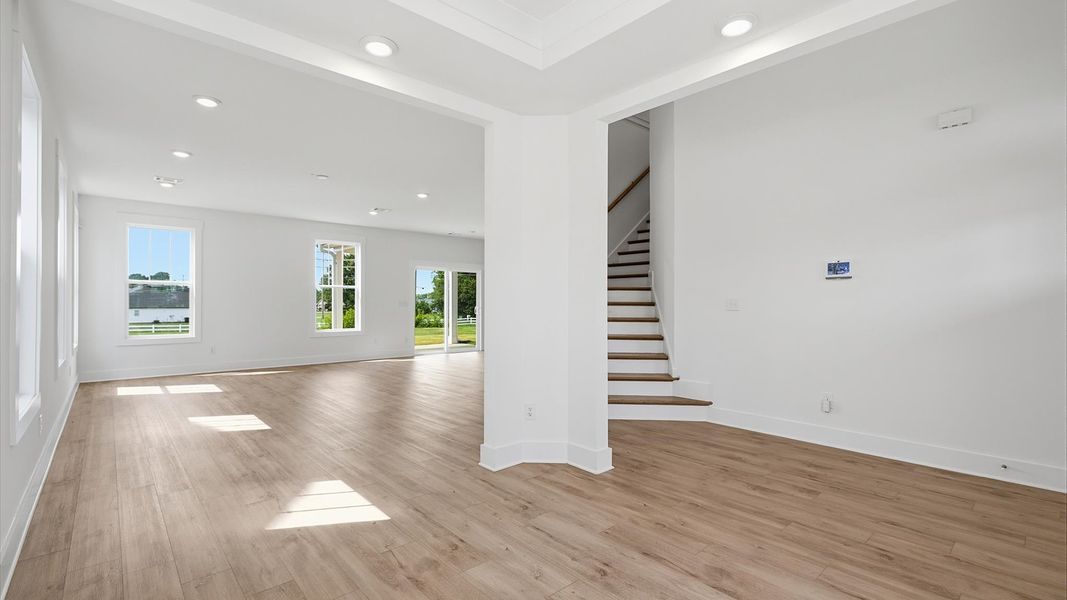 Elegant flex room providing a seamless balance of comfort, style, and adaptability by DRB Homes