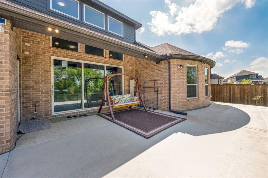 Exterior details and patio area of a home in , Little Elm (Image 3).
