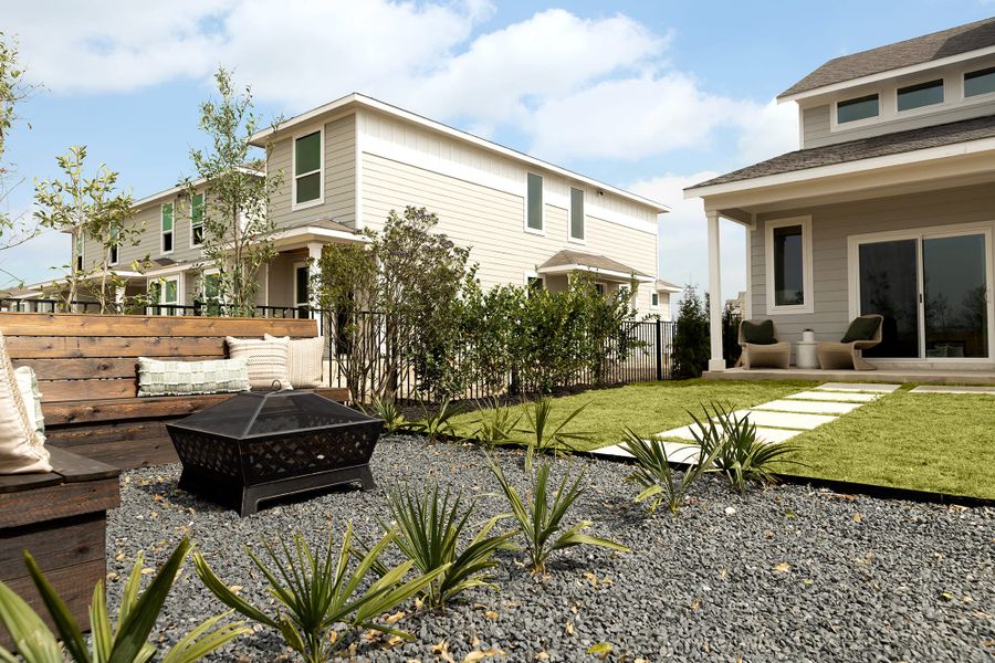 Backyard & Patio | Andrew at Avery Centre in Round Rock, TX by Landsea Homes