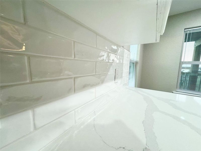 Clean and Bright, Beautifully Laid Tile Backsplash Clean and Bright, Beautifully Laid Tile Backsplash