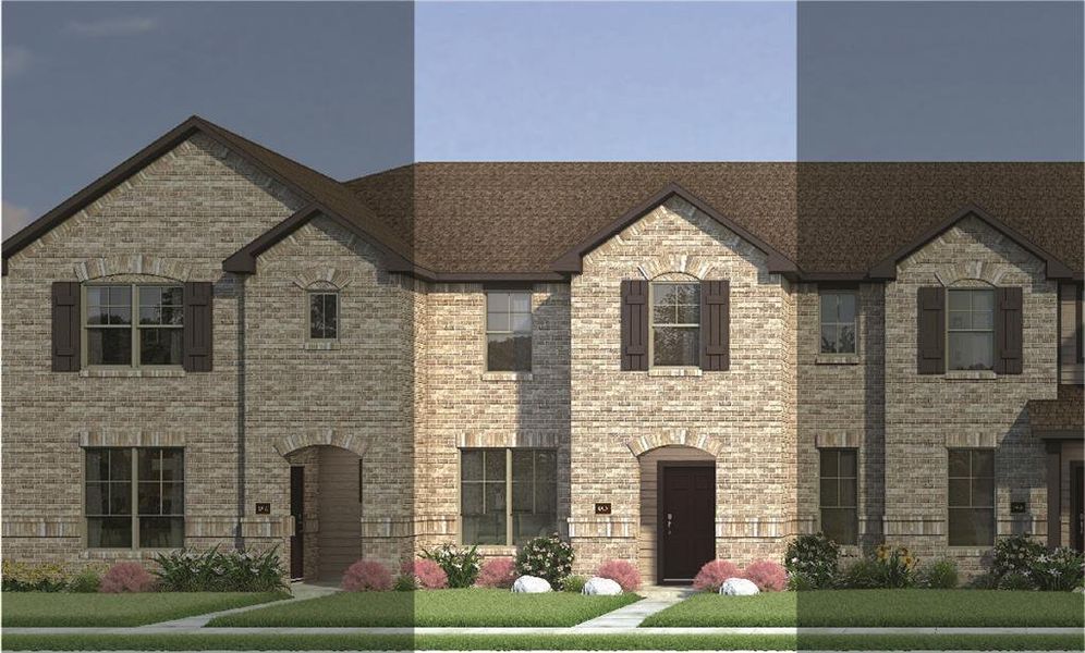 Houston with Elevation 5A Brick Exterior 2023 Townhomes