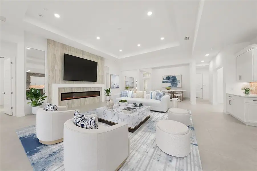 Furnished interior view inside a new home in , Sarasota (Image 9).