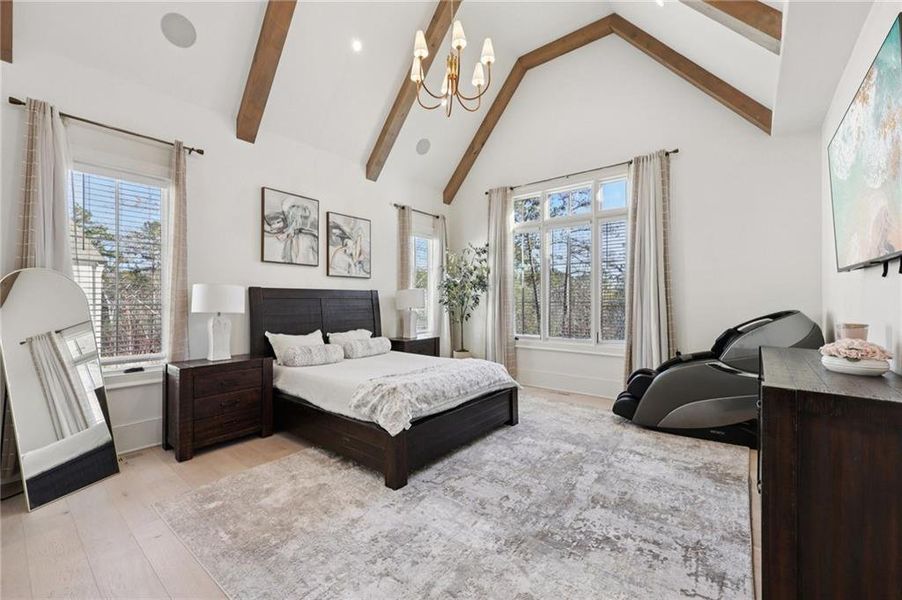 Furnished interior view inside a new home in , Suwanee (Image 74).