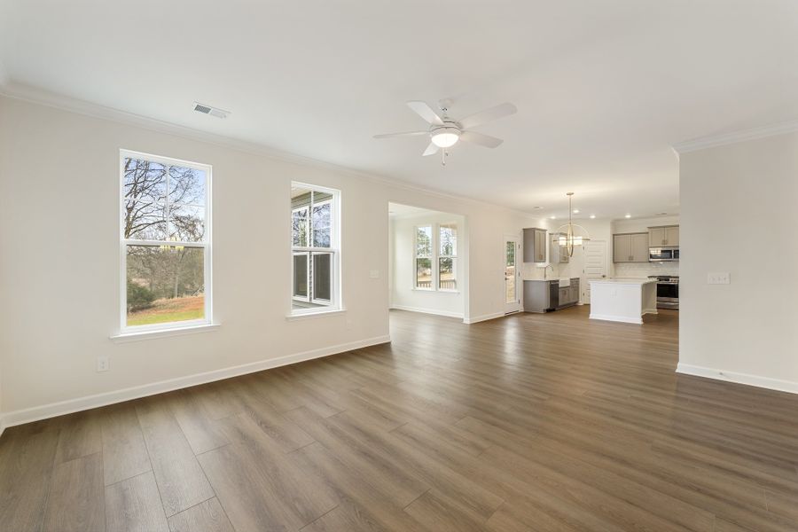 Spacious, unfurnished interior of a new home in Ridgecrest at Midway, Anderson (Image 22).