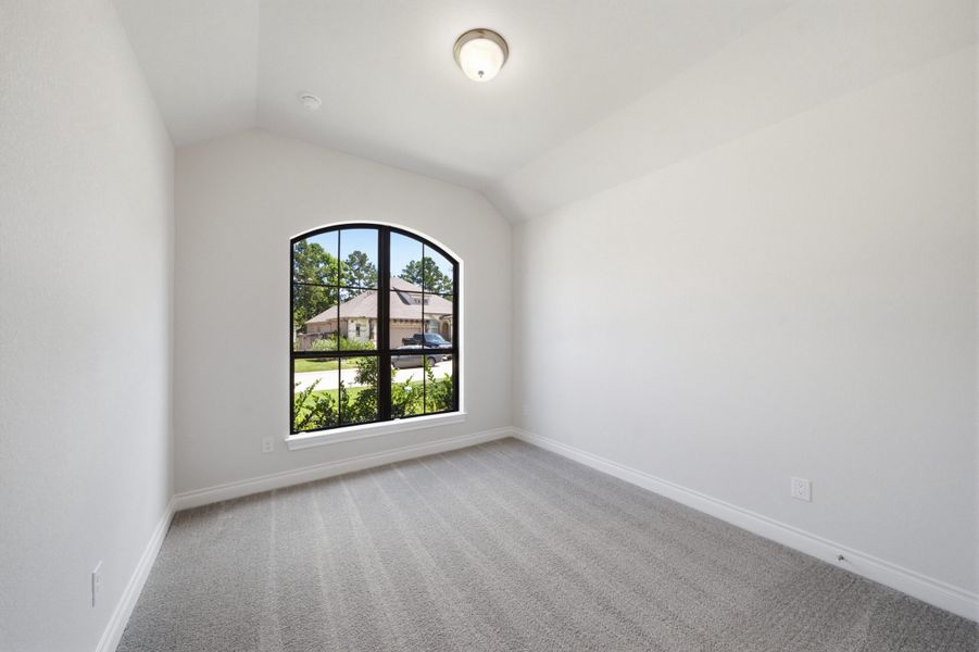 Spacious, unfurnished interior of a new home in The Woodlands Hills 65′, Willis (Image 41).