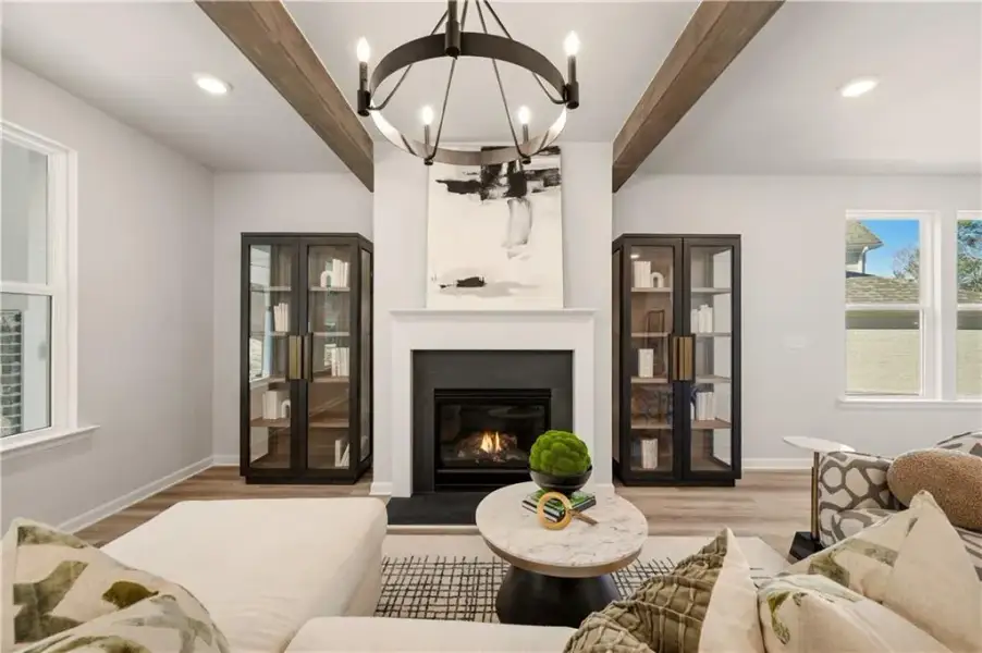 Furnished interior view inside a new home in Everson Pointe, Snellville (Image 24).