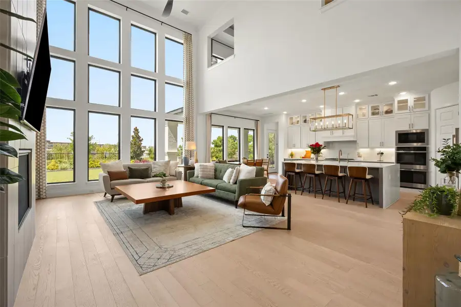 Furnished interior view inside a new home in Bridgeland, Cypress (Image 10).