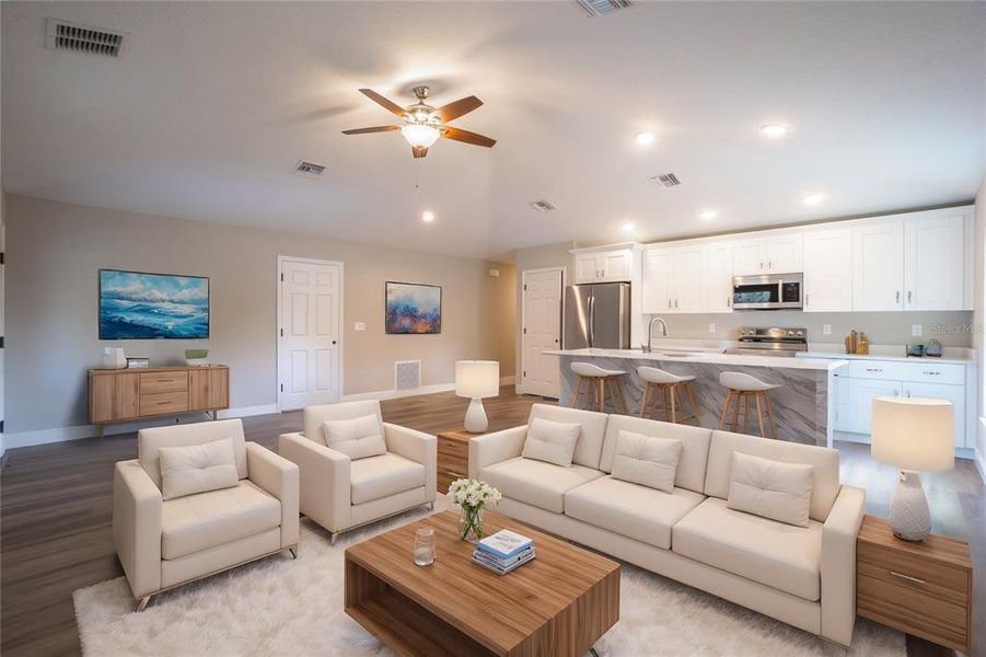 Furnished interior view inside a new home in , Wildwood (Image 6).