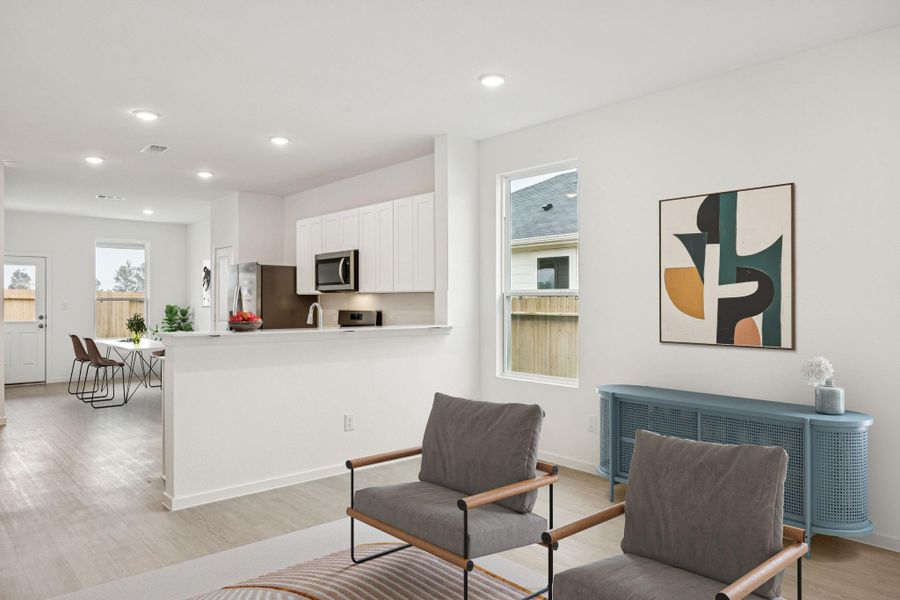 Furnished interior view inside a new home in Montgomery Bend, Montgomery (Image 6). Furnished interior view inside a new home in Montgomery Bend, Montgomery (Image 6).