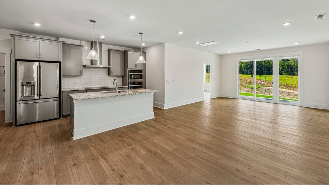 The Connect by DRB Elevate in Brook Run, Fort Mill SC - Living Space & Kitchen