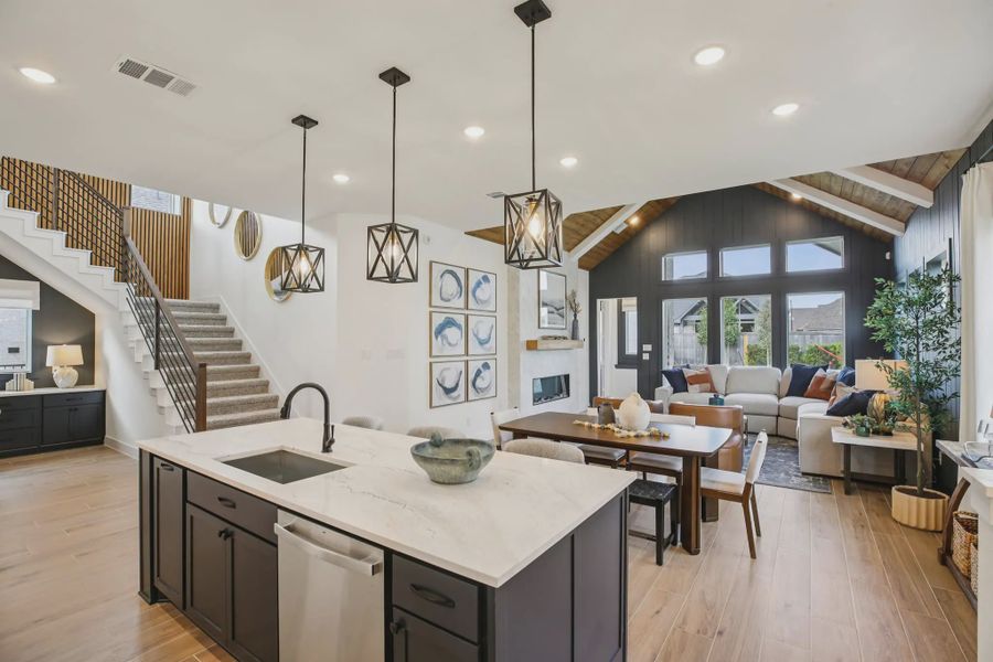 Representative furnished interior of a home built from the Dayton by Chesmar Homes in Bridgeland, Elgin (Image 5).