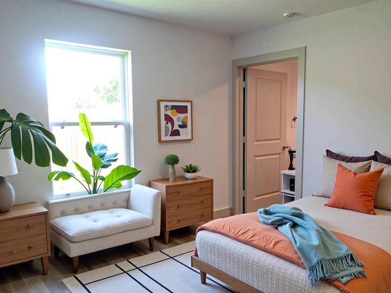 Furnished interior view inside a new home in , Houston (Image 8). Furnished interior view inside a new home in , Houston (Image 8).