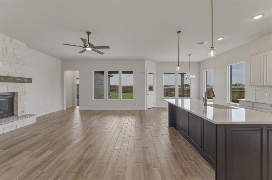 Furnished interior view inside a new home in Cedar Ridge Estates, Anna (Image 9). Furnished interior view inside a new home in Cedar Ridge Estates, Anna (Image 9).