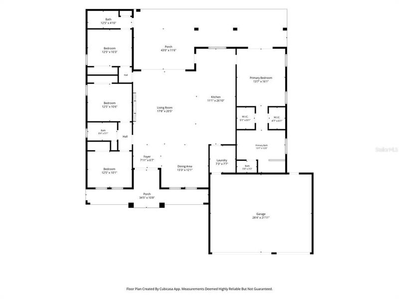2D floor plan layout of this home in , New Port Richey, FL (Image 5).