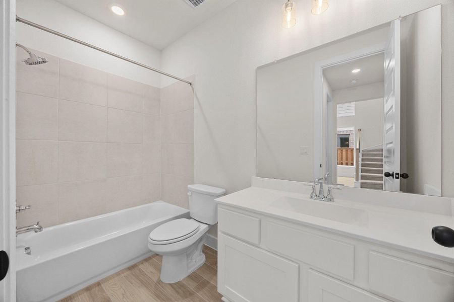 Furnished interior view inside a new home in Parmer Ranch - 40', Georgetown (Image 7). Furnished interior view inside a new home in Parmer Ranch - 40', Georgetown (Image 7).