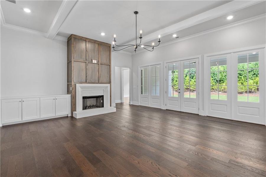 Furnished interior view inside a new home in Crossroads, Alpharetta (Image 11).
