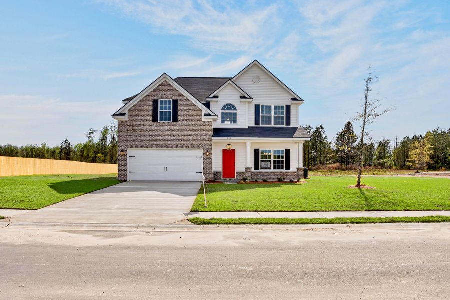 Representative exterior photo of a completed home built from the The Sunbury by RTS Homes in Doctor's Creek, Ludowici, GA (Image 18).