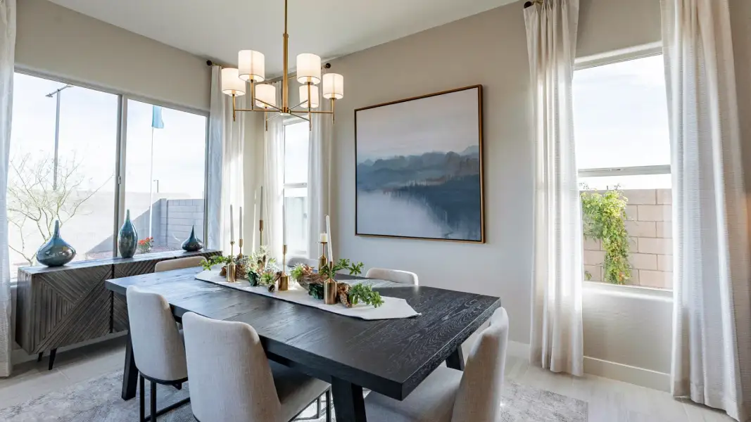 Furnished interior view inside a new home in Arroyo Seco - Hacienda, Buckeye (Image 4).
