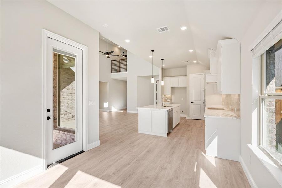 Furnished interior view inside a new home in Creekview Meadows, Pilot Point (Image 7). Furnished interior view inside a new home in Creekview Meadows, Pilot Point (Image 7).