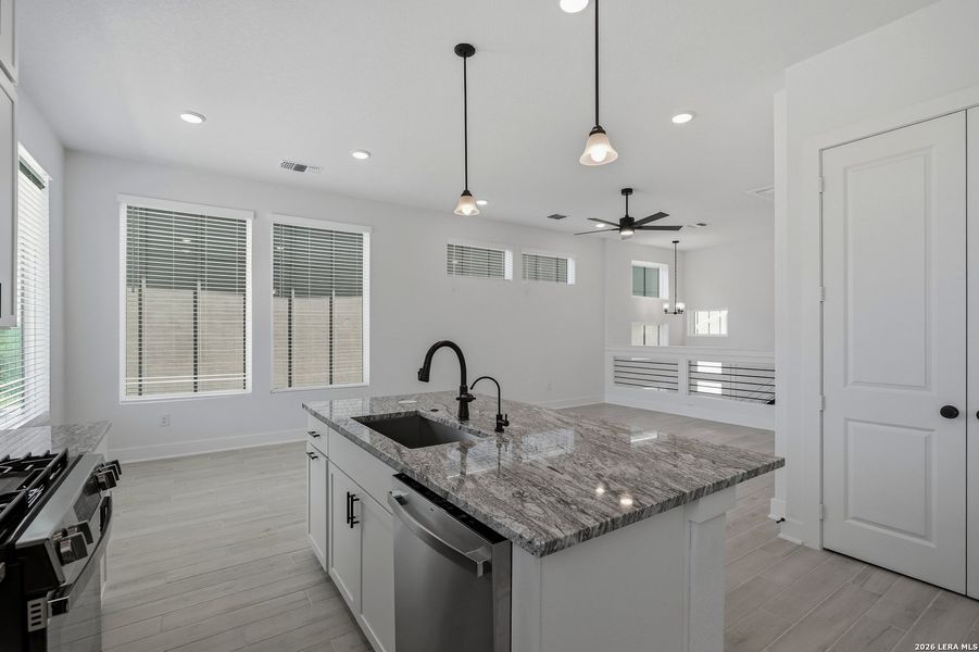 Furnished interior view inside a new home in Rose Hill, San Antonio (Image 11).